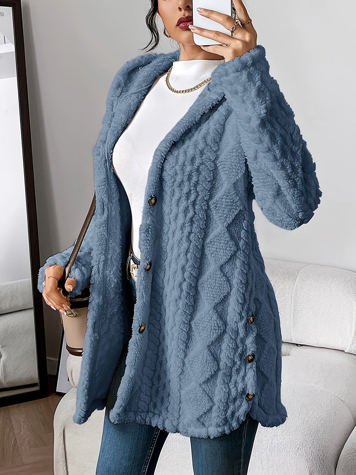 ANGELICA™|CARDIGAN CON CAPPUCCIO
