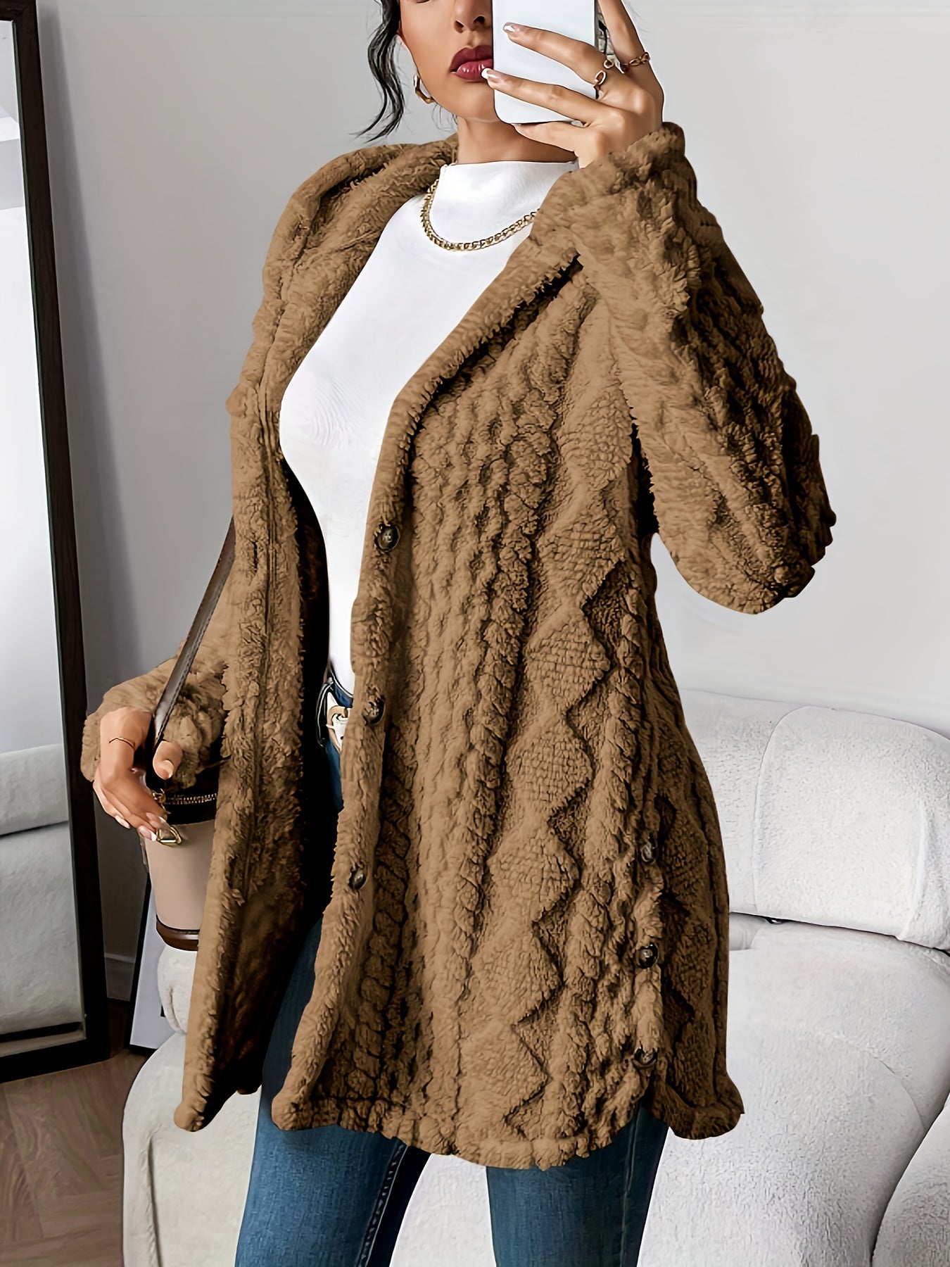 ANGELICA™|CARDIGAN CON CAPPUCCIO