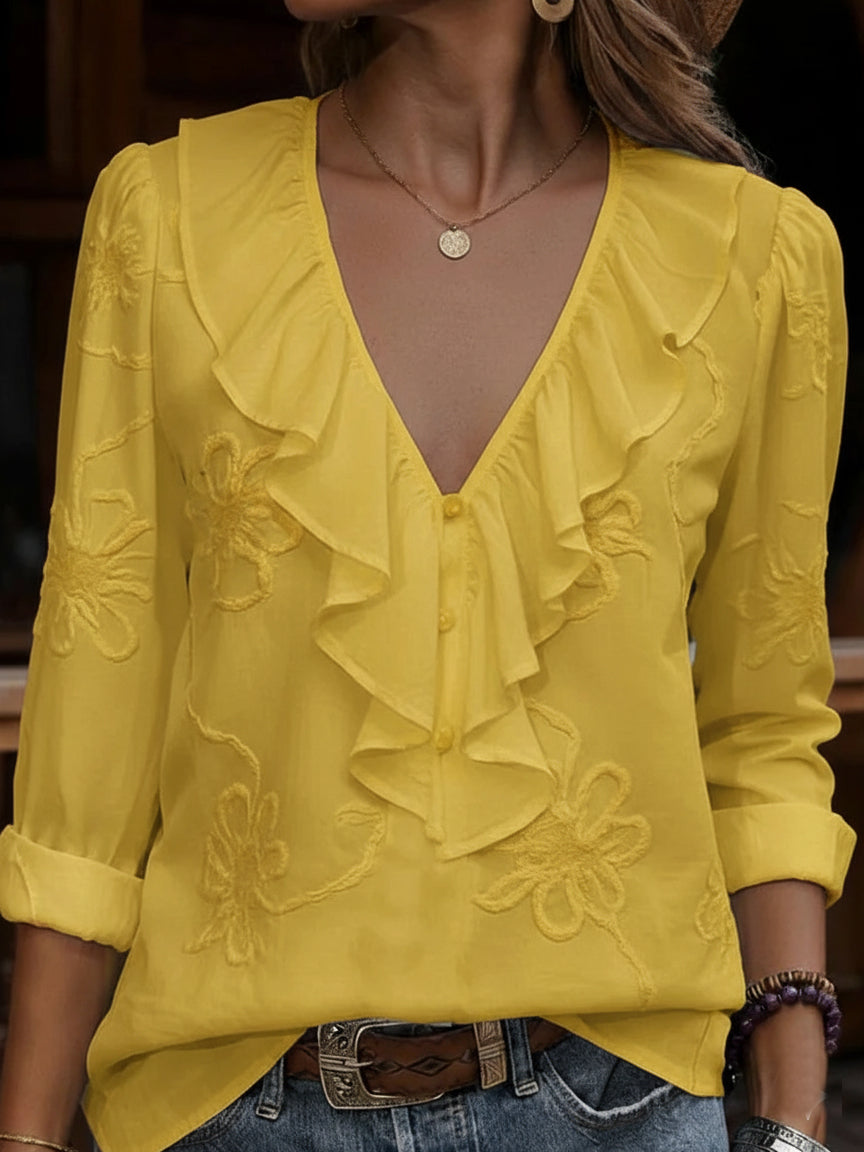 Bella – Blusa Retrò Floreale