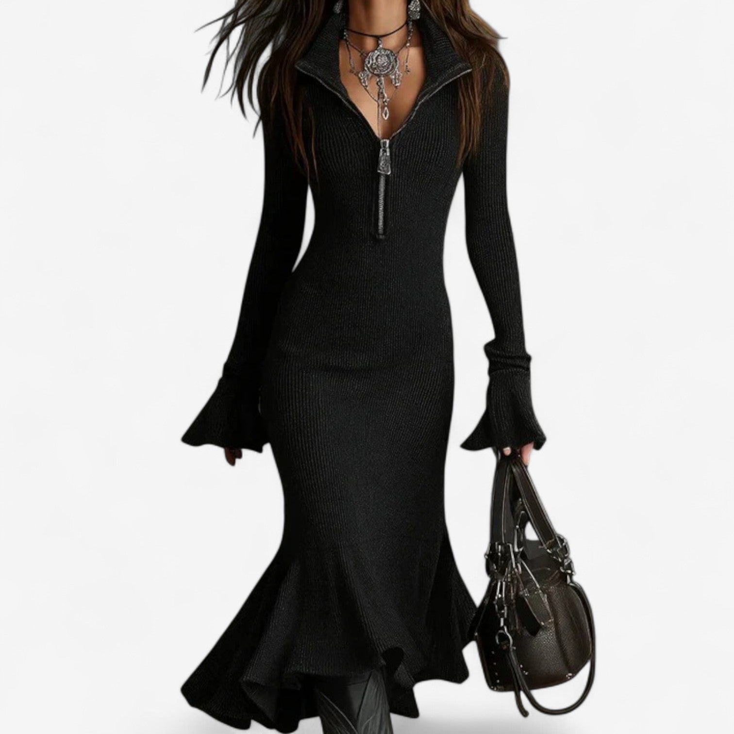 MAUD™|ABITO CON COLLO E ZIP