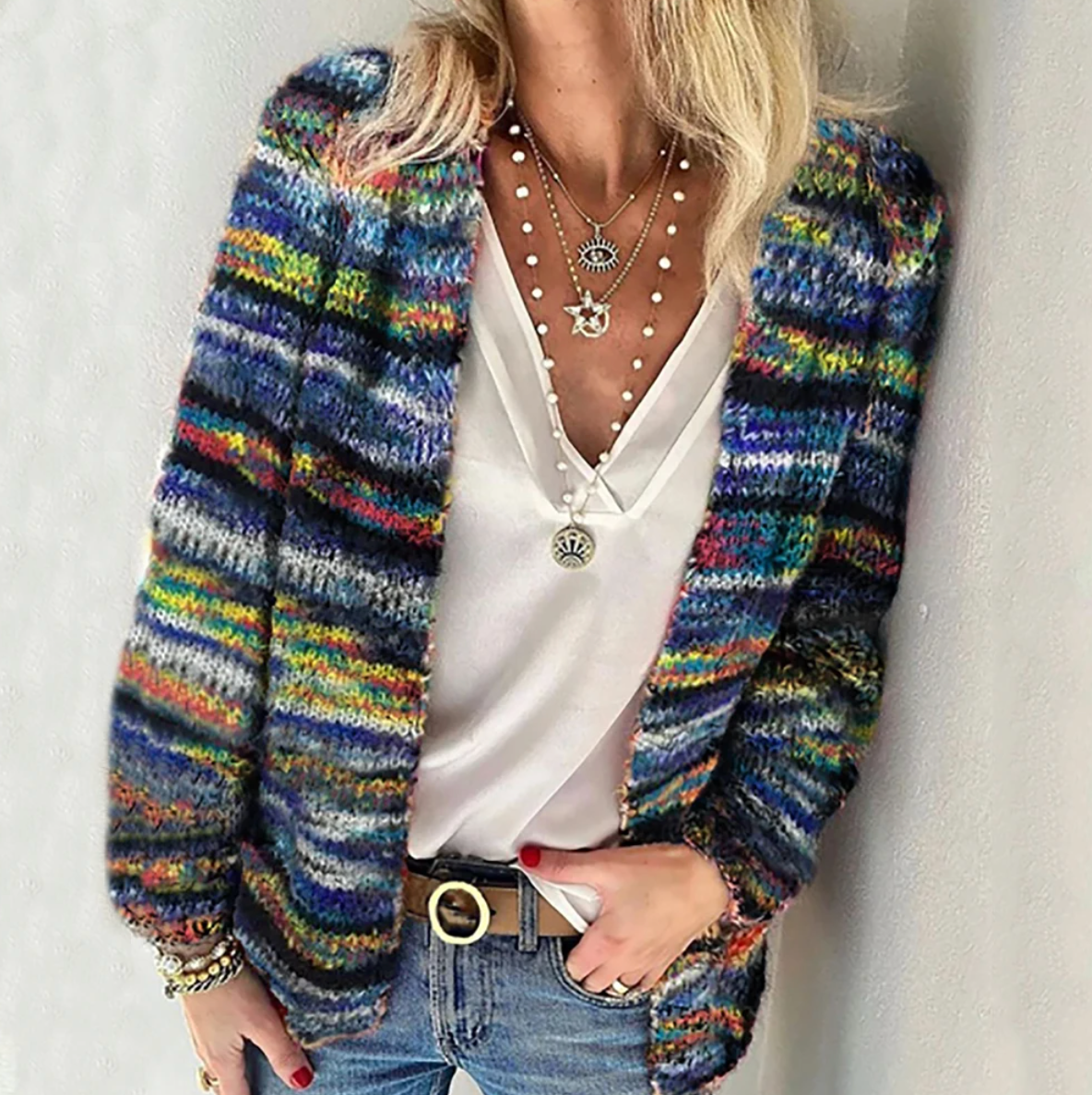 KATHERA™|CARDIGAN MULTICOLORE