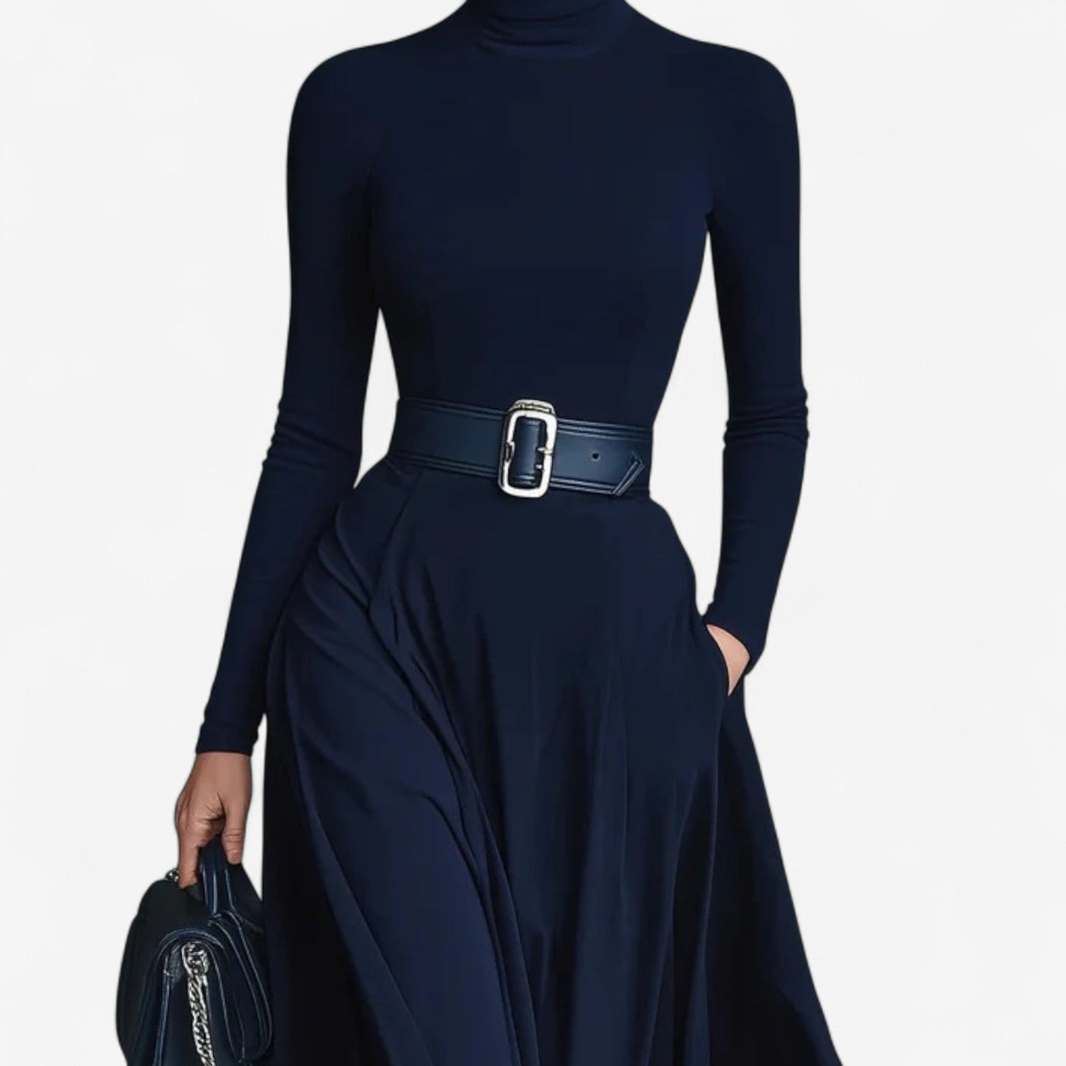 YVELISE™|ABITO MAXI A COLLO ALTO